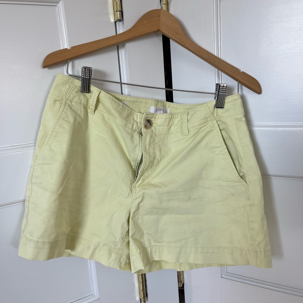 LOFT Light Yellow Women's Bermudas